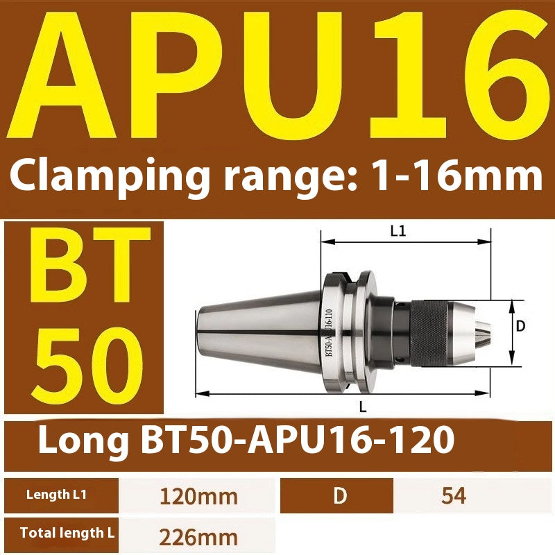 1077-APU one-piece self-tightening drill chuck BT30/BT40/BT50-APU08/13/16 drill bits straight shank milling cutter bits Shandong Denso Pricision Tools Co.,Ltd.